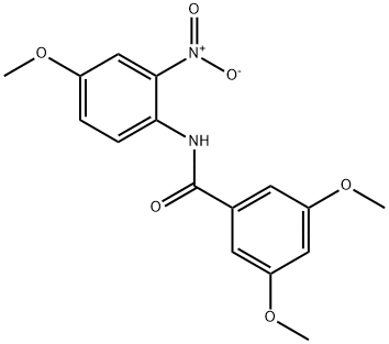 3,5-dimethoxy-N-(4-methoxy-2-nitrophenyl)benzamide,313405-06-0,结构式