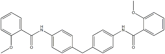 N,N-(methylenebis(4,1-phenylene))bis(2-methoxybenzamide) Structure