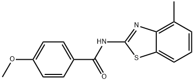 4-methoxy-N-(4-methylbenzo[d]thiazol-2-yl)benzamide Structure