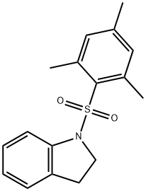 1-(2,4,6-trimethylphenyl)sulfonyl-2,3-dihydroindole Struktur