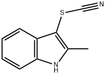 Thiocyanic acid, 2-methyl-1H-indol-3-yl ester Struktur
