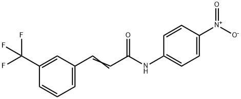 (E)-N-(4-nitrophenyl)-3-(3-(trifluoromethyl)phenyl)acrylamide 结构式