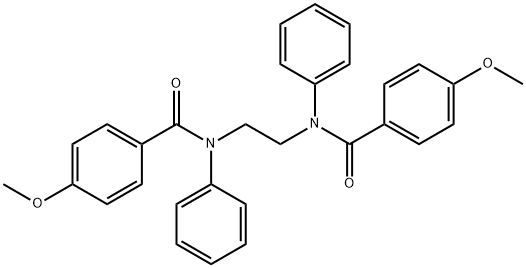 N,N'-1,2-ethanediylbis(4-methoxy-N-phenylbenzamide) Structure