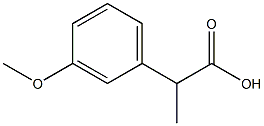 2-(3-methoxyphenyl)propanoic acid Struktur