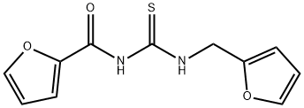 2-Furancarboxamide, N-[[(2-furanylmethyl)amino]thioxomethyl]- Struktur