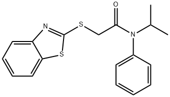 2-(benzo[d]thiazol-2-ylthio)-N-isopropyl-N-phenylacetamide,314769-69-2,结构式