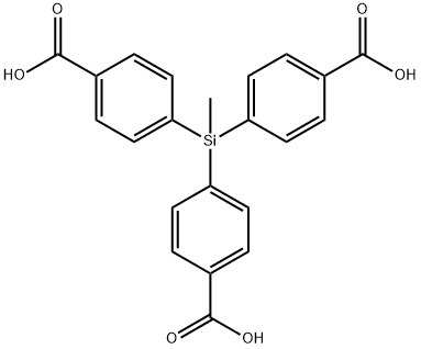 Benzoic acid,4,4',4''-(methylsilylidyne)tri- Structure