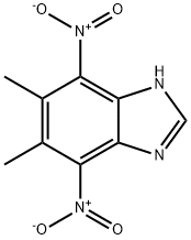 5,6-dimethyl-4,7-dinitro-1H-1,3-benzodiazole 化学構造式