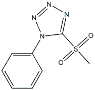 5-(甲基磺酰基)-1-苯基-1H-四唑, 3206-44-8, 结构式