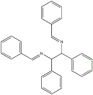 1,2-Ethanediamine,1,2-diphenyl-N,N'-bis(phenylmethylene)- (9CI) Struktur