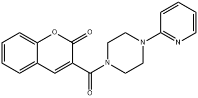 3-(4-(pyridin-2-yl)piperazine-1-carbonyl)-2H-chromen-2-one Struktur