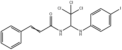 (E)-3-phenyl-N-[2,2,2-trichloro-1-(4-iodoanilino)ethyl]prop-2-enamide