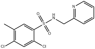 2,4-dichloro-5-methyl-N-(pyridin-2-ylmethyl)benzenesulfonamide Structure