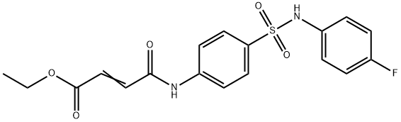 ethyl 4-[(4-{[(4-fluorophenyl)amino]sulfonyl}phenyl)amino]-4-oxo-2-butenoate Structure