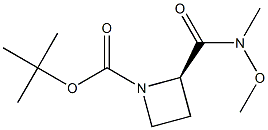 (R)-tert-butyl 2-(methoxy(methyl)carbamoyl)azetidine-1-carboxylate Structure