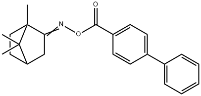 1,7,7-trimethylbicyclo[2.2.1]heptan-2-one O-(4-biphenylylcarbonyl)oxime,328023-81-0,结构式