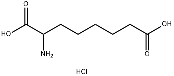 DL-2-Aminosuberic acid hydrochloride 化学構造式