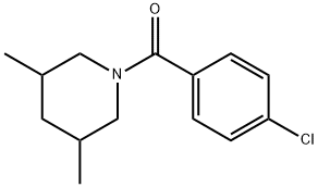 (4-chlorophenyl)-(3,5-dimethylpiperidin-1-yl)methanone Struktur