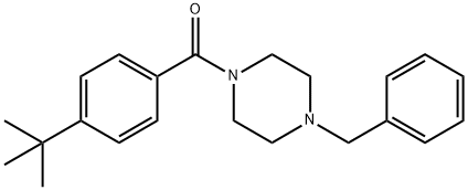 (4-benzylpiperazin-1-yl)(4-(tert-butyl)phenyl)methanone 化学構造式