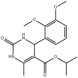 propan-2-yl 4-(2,3-dimethoxyphenyl)-6-methyl-2-oxo-3,4-dihydro-1H-pyrimidine-5-carboxylate Struktur
