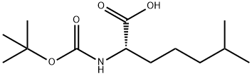 BOC-S-2-氨基-6-甲基己酸 结构式