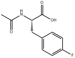 L-Phenylalanine, N-acetyl-4-fluoro- Structure