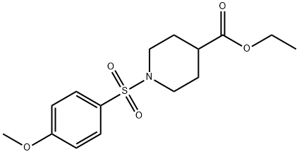 ethyl 1-(4-methoxyphenyl)sulfonylpiperidine-4-carboxylate Structure