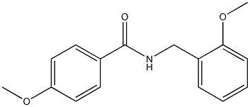 4-Methoxy-N-(2-methoxybenzyl)benzamide Struktur
