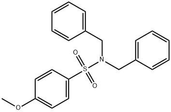N,N-dibenzyl-4-methoxybenzenesulfonamide Struktur