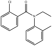 2-chloro-N-ethyl-N-(2-methylphenyl)benzamide Struktur