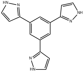 1H-Pyrazole,3,3',3''-(1,3,5-benzenetriyl)tris- Structure