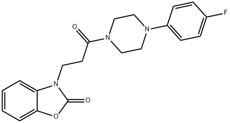 3-(3-(4-(4-fluorophenyl)piperazin-1-yl)-3-oxopropyl)benzo[d]oxazol-2(3H)-one,332131-00-7,结构式