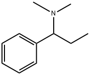 Benzenemethanamine, a-ethyl-N,N-dimethyl- Structure