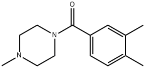 (3,4-dimethylphenyl)-(4-methylpiperazin-1-yl)methanone Struktur