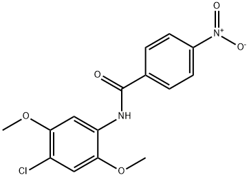 N-(4-chloro-2,5-dimethoxyphenyl)-4-nitrobenzamide Struktur