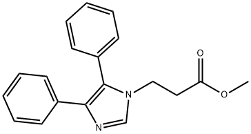 methyl 3-(4,5-diphenyl-1H-imidazol-1-yl)propanoate 化学構造式
