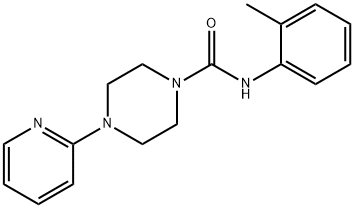 4-(吡啶-2-基)-N-(邻甲苯基)哌嗪-1-甲酰胺, 335282-90-1, 结构式