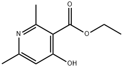 4-羟基-2,6-二甲基烟酸乙酯, 33831-56-0, 结构式