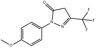 1-(4-methoxyphenyl)-3-(trifluoromethyl)-1H-pyrazol-5(4H)-one, 338422-68-7, 结构式