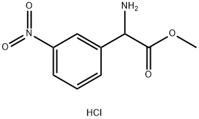 RS-3-硝基苯甘氨酸甲酯盐酸盐,340188-58-1,结构式