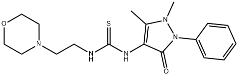 1-(1,5-dimethyl-3-oxo-2-phenyl-2,3-dihydro-1H-pyrazol-4-yl)-3-(2-morpholinoethyl)thiourea Structure