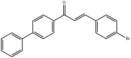 (2E)-1-{[1,1-biphenyl]-4-yl}-3-(4-bromophenyl)prop-2-en-1-one Structure
