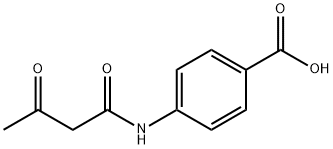p-アセトアセトアミド安息香酸 化学構造式