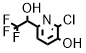 2-chloro-6-(2,2,2-trifluoro-1-hydroxyethyl)pyridin-3-ol Structure