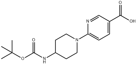 4-tert-Butoxycarbonylamino-3,4,5,6-tetrahydro-2H-[1,2]bipyridinyl-5-carboxylic acid Struktur
