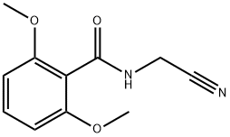N-(cyanomethyl)-2,6-dimethoxybenzamide Struktur