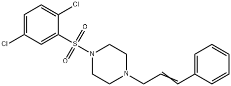 346692-11-3 1-(2,5-dichlorophenyl)sulfonyl-4-[(E)-3-phenylprop-2-enyl]piperazine