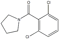 (2,6-dichlorophenyl)-pyrrolidin-1-ylmethanone,346715-34-2,结构式
