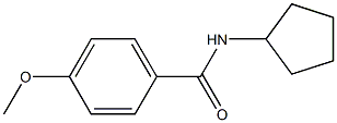 N-Cyclopentyl-4-methoxybenzamide, 97% 结构式