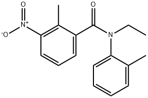 N-ethyl-2-methyl-N-(2-methylphenyl)-3-nitrobenzamide Struktur